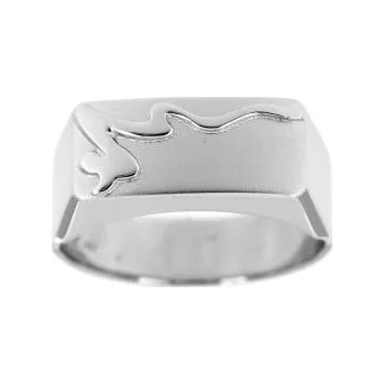 Prsten Zlatnictví U Kostela Pánský prsten z bílého zlata 099 64 382553812