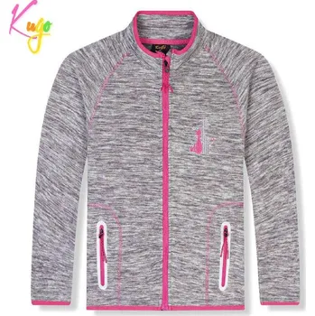 Dívčí mikina Dívčí flísová mikina Kugo FM9718, šedá