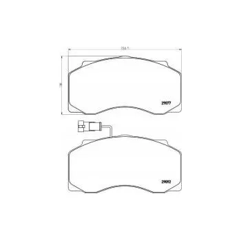 Brzdová destička Brzdové destičky 29077, 29092 pro DAF 20565