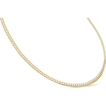 Řetízek biju Pozlacený hadovitý řetízek 14k zlatem, délka 50 cm / 4 mm