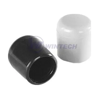 Plotový sloupek Zátka na trubku kruhová-vnější 33,4mm, černá / balení 100 ks