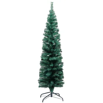 Vánoční stromek Úzký umělý vánoční stromek se stojanem zelený