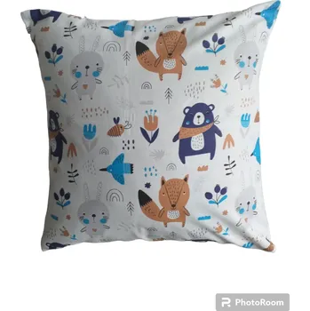 Povlak na dekorativní polštářek Povlak "modrý medvěd" na polštář 40x40 cm