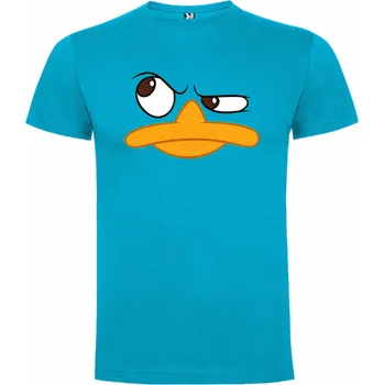 Dívčí oblečení Tričko Ptakopys Perry Phineas a Ferb Barva: Tyrkys, Velikost: 110/116 - 5/6let