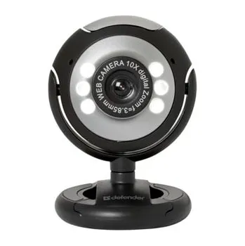 Webkamera Defender Web kamera C-110, 0.3 Mpix, USB 2.0, černo-šedá, pro notebook/LCD