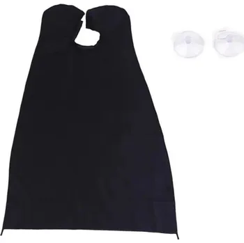 Kadeřnický plášť na vousy | chytač vousů s přísavkami - Černá