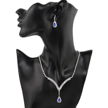 Souprava šperků B-TOP Souprava Kapka vody - modrá