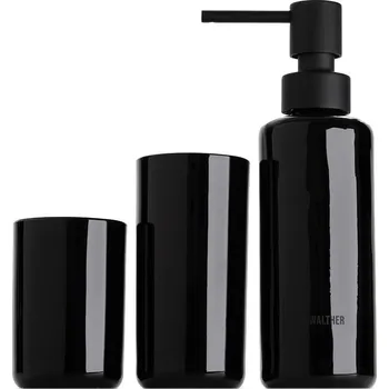 Dávkovač mýdla Decor Walther, Dávkovač mýdla Pop Up s hrníčky černý 3 díly - Formadore