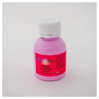 Speciální výtvarná barva ARTEMISS Svítící barva na textil (fotoluminiscenční) 70g, neon oranžová