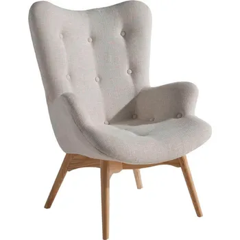 Křeslo Moderní křeslo Forma Moderna s masivními nožičkami krémové 92cm