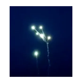 Zábavní pyrotechnika Krozety zelené 16 ran 25 mm