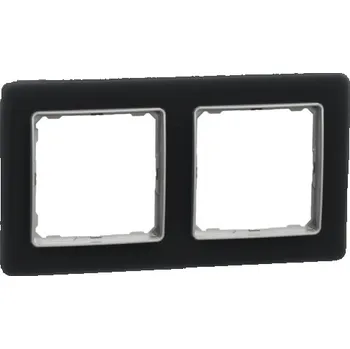 Elektrická zásuvka Dvojrámeček Schneider Electric SEDNA SDD362802 kouřové sklo