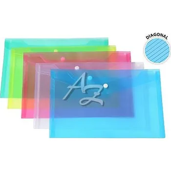 Obálka složka s drukem A5, PP, Diagonal, Modrá