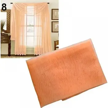 Záclona | závěs - 2x1 m, 1 kus - Oranžový