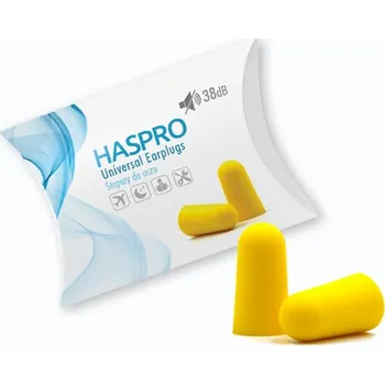 Haspro 1P pěnové špunty do uší Barva: žlutá - yellow, Množství: 1 pár