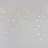 Vánoční osvětlení Xmasking LED závěs krápníky 186 LED teplá bílá