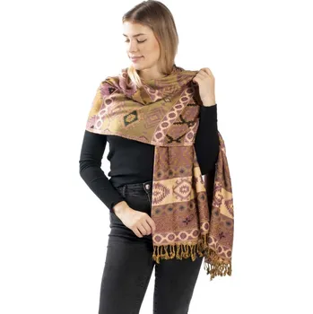 Šála Šála NITHIA fialovo-zelená