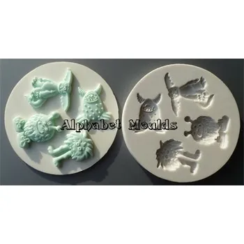 Forma na pečení Silikonová forma na marcipán - malé příšerky