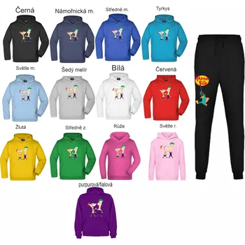 Tepláková souprava Phineas a Ferb Barva: Tyrkys, Velikost: 3XL