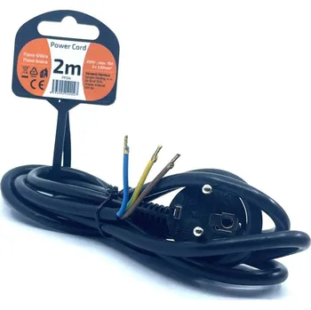 Prodlužovací kabel Solight Flexo šňůra 2m 3x1 černá 2m