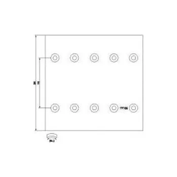 Brzdová čelist Brzdové obložení "02" Kässbohrer 5674