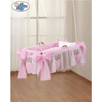 Kolébka pro miminko My sweet baby Luxusní závěsný, houpací proutěný koš na miminko s plnou výbavou > varianta 1478-122 2022