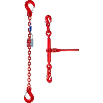 Příslušenství pro stavební techniku SVX Kotevní řetěz dvoudílný (10 000kg, 13mm, 5,5m) 10 000kg, 13mm, 5,5m červena