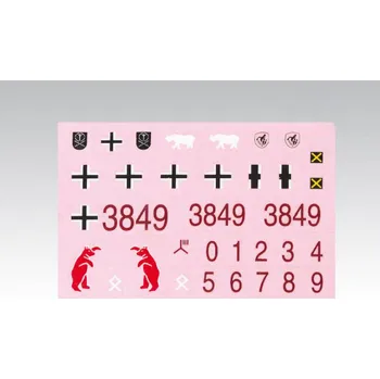 RC náhradní díl Obtisky na model tanku Panzer III Ausf. H (Značení na Panzer 3 Ausf H 1:16 od Heng Long)