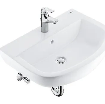 Grohe Bau Ceramic - Set umyvadla 60 cm a baterie Start Flow s výpustí, alpská bílá/chrom 39472000