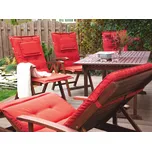 Polštář na židli Červený potah na polštář Dodatečný polštář Zahrada Zahradní nábytek Beliani