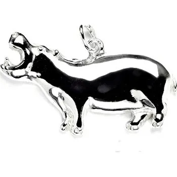 Přívěsek Stříbrný přívěsek hroch - P954 (Stříbrný hroch)