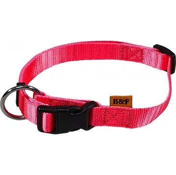Obojek pro psa BAFPET Popruhové obojky NEON Barva: Růžová, Rozměr: 20mm x 38-60cm 18101N