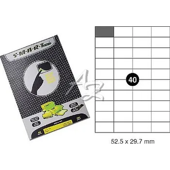 Samolepící etiketa samolepící etikety 52,5x29,7mm/100archů, 40etiket SMART