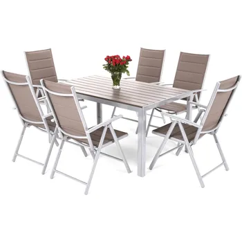 Zahradní sestava Sydney 6+1 taupe