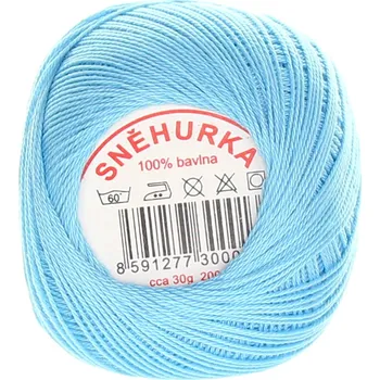 Příze Niťárna Česká Třebová Sněhurka světle modrá 5634