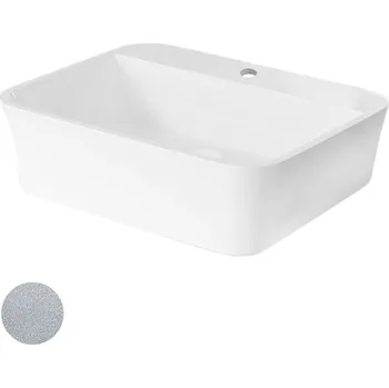 Umyvadlo Besco Deskové umyvadlo z litého mramoru Assos S-Line Glam S UM D-OPB 51x41x15 cm, s otvorem pro baterii