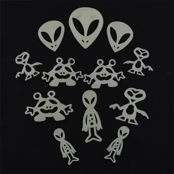 Samolepící dekorace Svítící samolepky na zeď | dekorace na zeď - Stříbrný