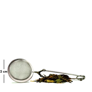 Cedník a síto Alveus čajový filtr nerezové sítko kulaté 5 cm průměr, kleště