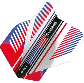 Šipka Letky na šipky Red Dragon Yin Yang červeno-modré, 100 mikronové