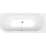 Polysan VIVA R asymetrická vana 185x80x47cm, bílá, 72129