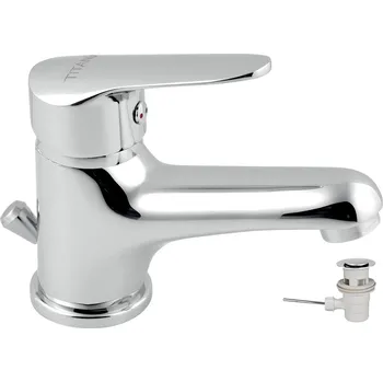 Vodovodní baterie Umyvadlová baterie s výpustí Titania IRIS New chrom