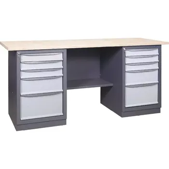 Dílenský stůl SDU 7 180/62 stůl, 2x 5-ti zás.kontejner, spárovka s. 40 mm