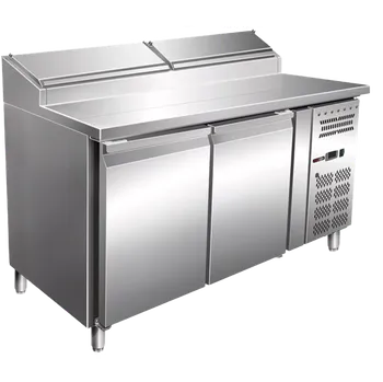 Lednice REDFOX MTPZ 2D STŮL CHLADÍCÍ GN SNACK 2D, DVOUDVÉŘOVÝ