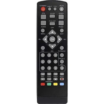 DI-WAY DI-BOX DVB-T2 V3 HEVC H.265 - kompatibilní značkový dálkový ovladač General