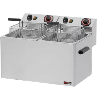 fritéza Fritéza elektrická dvojitá 0,38 kW/l, 8+8 l stolní 230 V | REDFOX - FE 77