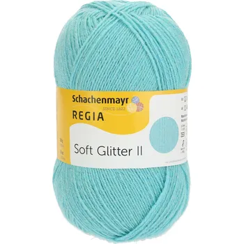 Příze Regia 4-Ply Soft Glitter 60 Mint (Ponožková Příze Regia Soft Glitter 60 Mint)
