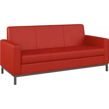 Sedací souprava SALOME 3 pohovka, koženka červená