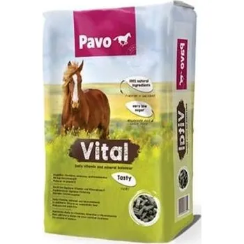 Pro koně Pavo Vital, papírový pytel Váha: 8kg