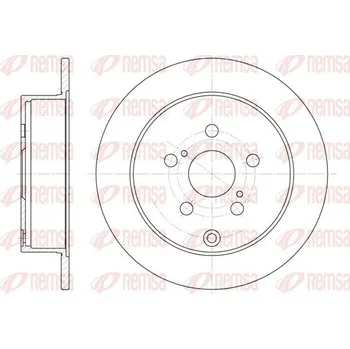 Brzdový kotouč Brzdový kotouč REMSA 61168.00