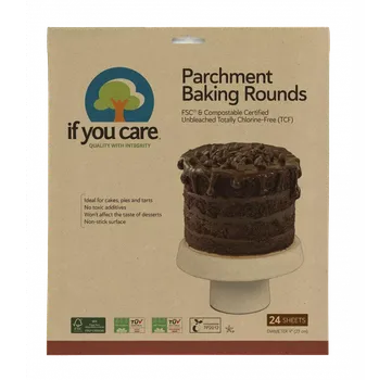 Pečicí papír If you care Pečící papír nebělený, kruh průměr 23 cm, 24 ks